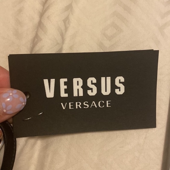 NWT Versus Versace Women's V-Neck Slip Dress - Black - Picture 7 of 8